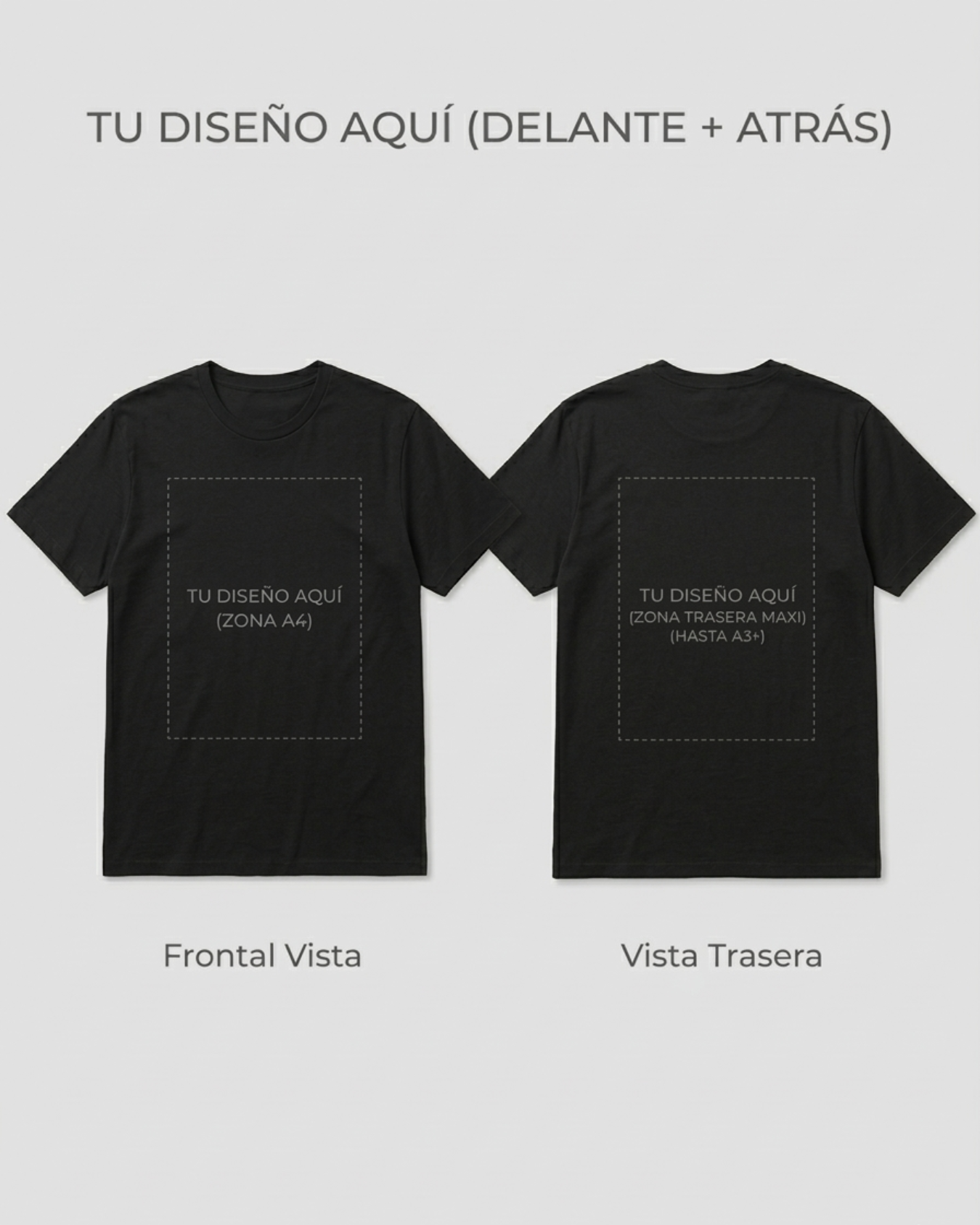 Camiseta Premium Personalizada con tu Diseño (DTF de alta calidad).